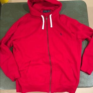 Polo by Ralph Lauren Men's Red Hoodie Sweater
